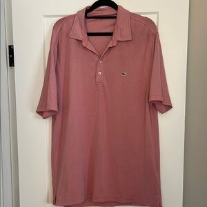 Vineyard Vines Pink Polo Shirt Classic Style